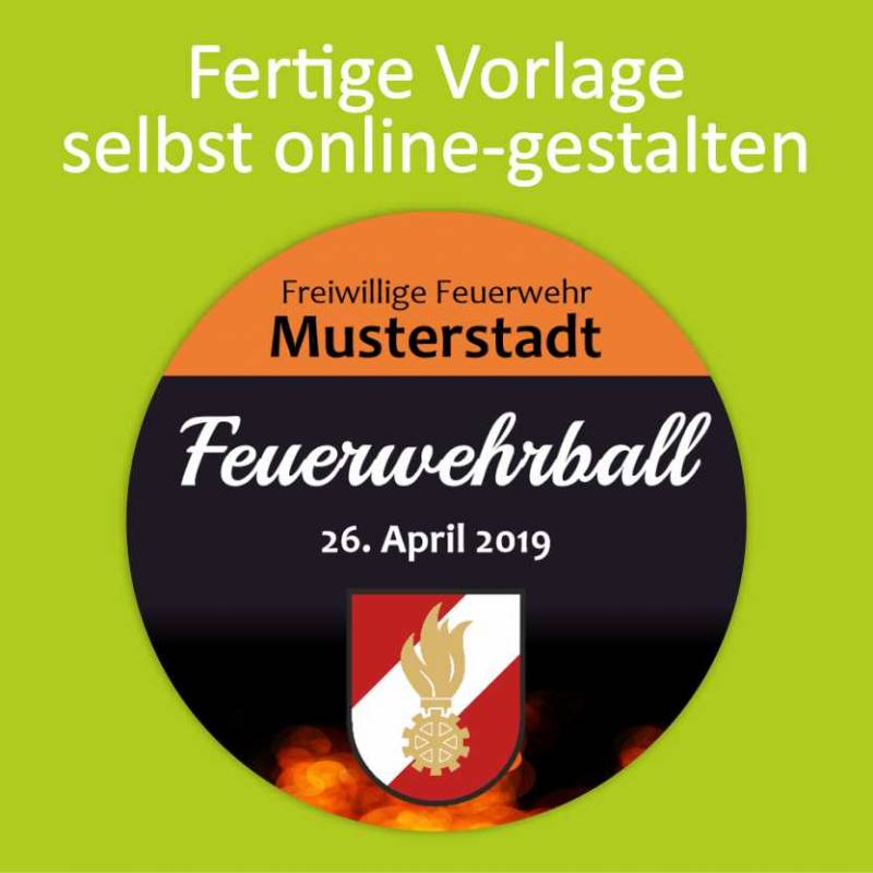 Feuerwehraufkleber, Kleber für Feuerwehr, Neonaufkleber, Aufkleber Neon, Vereinsaufkleber, Jubiläumsaufkleber