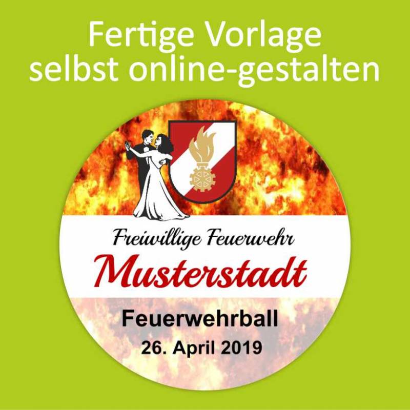 Feuerwehraufkleber, Kleber für Feuerwehr, Neonaufkleber, Aufkleber Neon, Vereinsaufkleber, Jubiläumsaufkleber