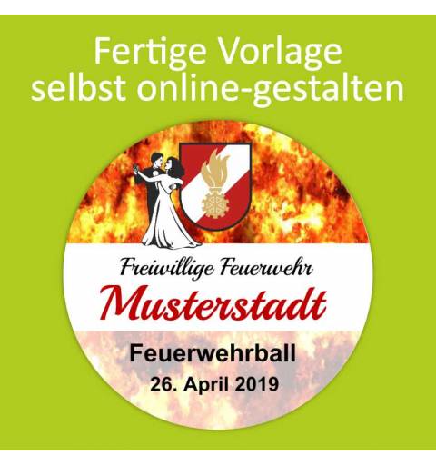 Feuerwehraufkleber, Kleber für Feuerwehr, Neonaufkleber, Aufkleber Neon, Vereinsaufkleber, Jubiläumsaufkleber