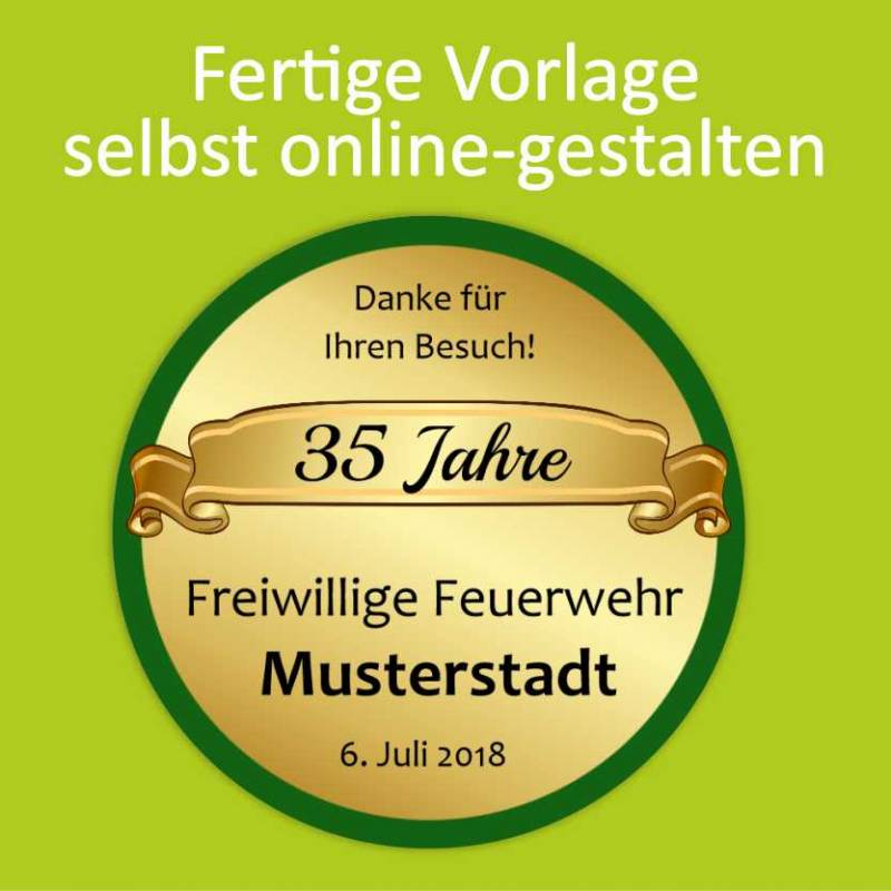 Feuerwehraufkleber, Kleber für Feuerwehr, Neonaufkleber, Aufkleber Neon, Vereinsaufkleber, Jubiläumsaufkleber