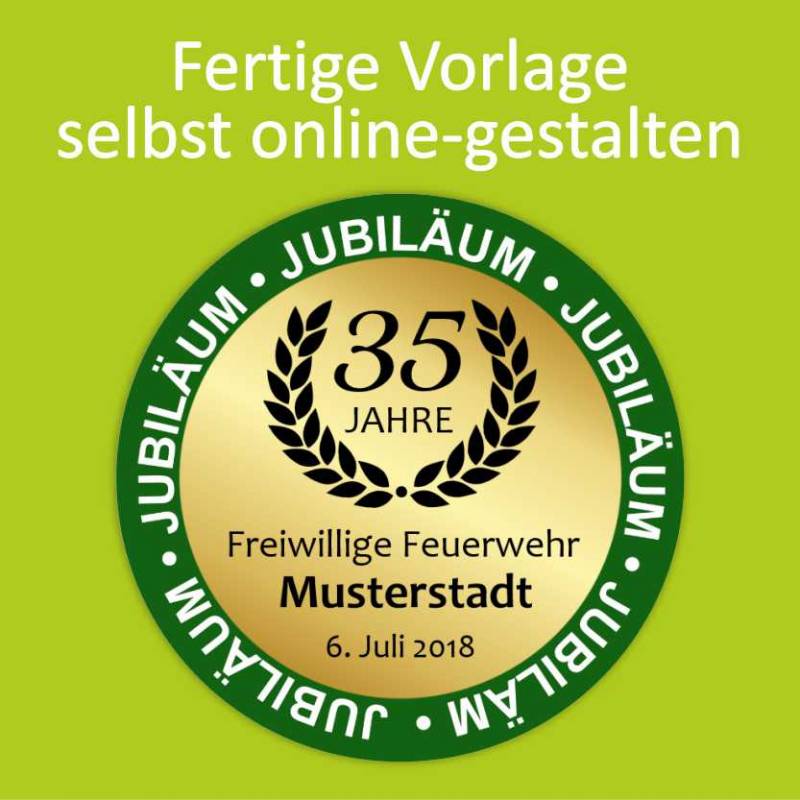 Feuerwehraufkleber, Kleber für Feuerwehr, Neonaufkleber, Aufkleber Neon, Vereinsaufkleber, Jubiläumsaufkleber