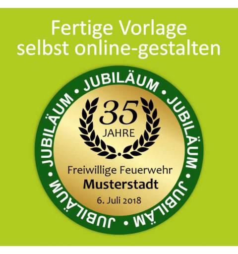 Feuerwehraufkleber, Kleber für Feuerwehr, Neonaufkleber, Aufkleber Neon, Vereinsaufkleber, Jubiläumsaufkleber