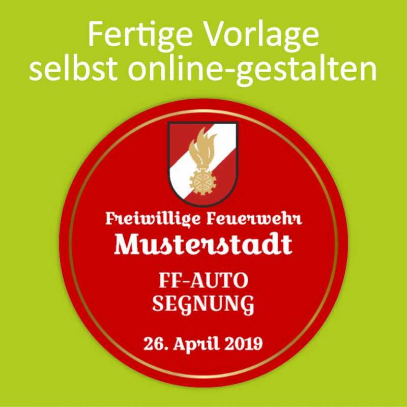 Feuerwehraufkleber, Kleber für Feuerwehr, Neonaufkleber, Aufkleber Neon, Vereinsaufkleber, Jubiläumsaufkleber