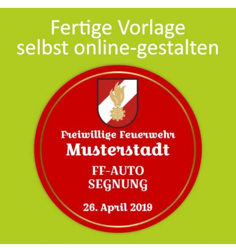 Feuerwehraufkleber, Kleber für Feuerwehr, Neonaufkleber, Aufkleber Neon, Vereinsaufkleber, Jubiläumsaufkleber
