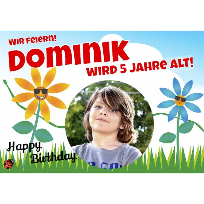 Geburtstagsbanner online bestellen Transparente Partybanner Kinderbanner