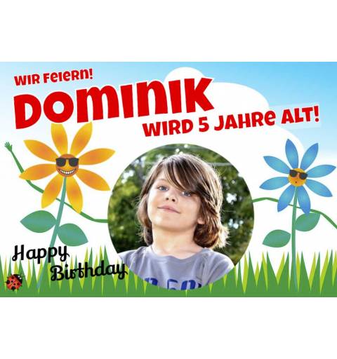 Geburtstagsbanner online bestellen Transparente Partybanner Kinderbanner
