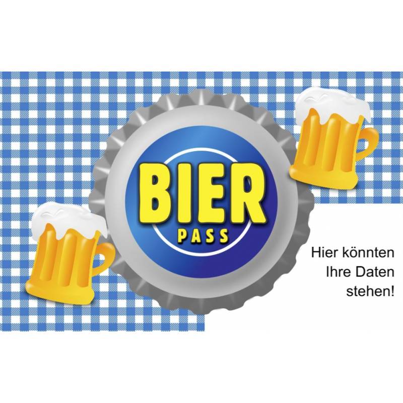 Bonuskarte Bonuspass Sammelpass Bierpass Stempelpass Treuepass