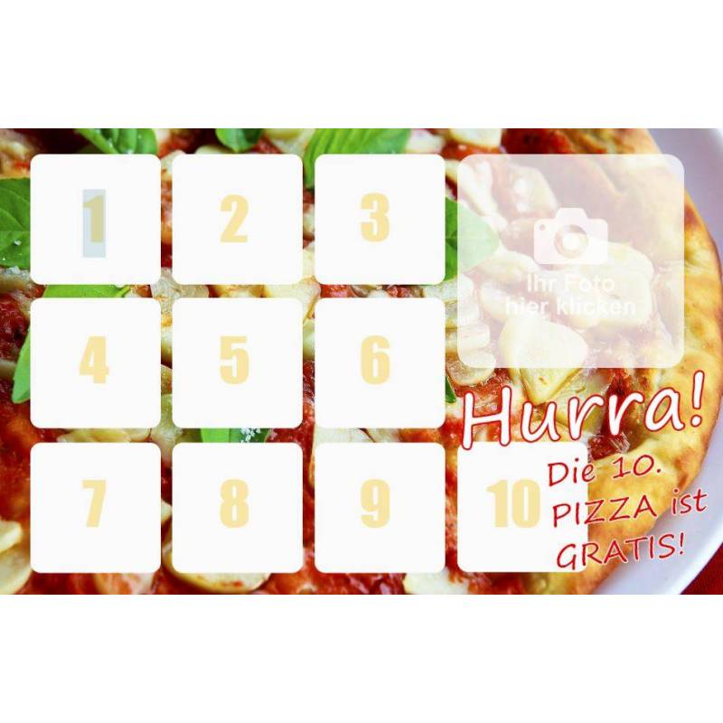 Pizzapass Bonuskarte Bonuspass Sammelpass Bierpass Stempelpass Treuepass
