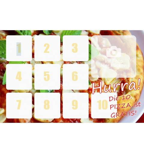 Pizzapass Bonuskarte Bonuspass Sammelpass Bierpass Stempelpass Treuepass