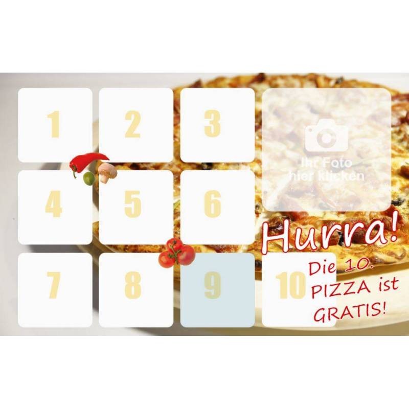 Pizzapass Bonuskarte Bonuspass Sammelpass Bierpass Stempelpass Treuepass