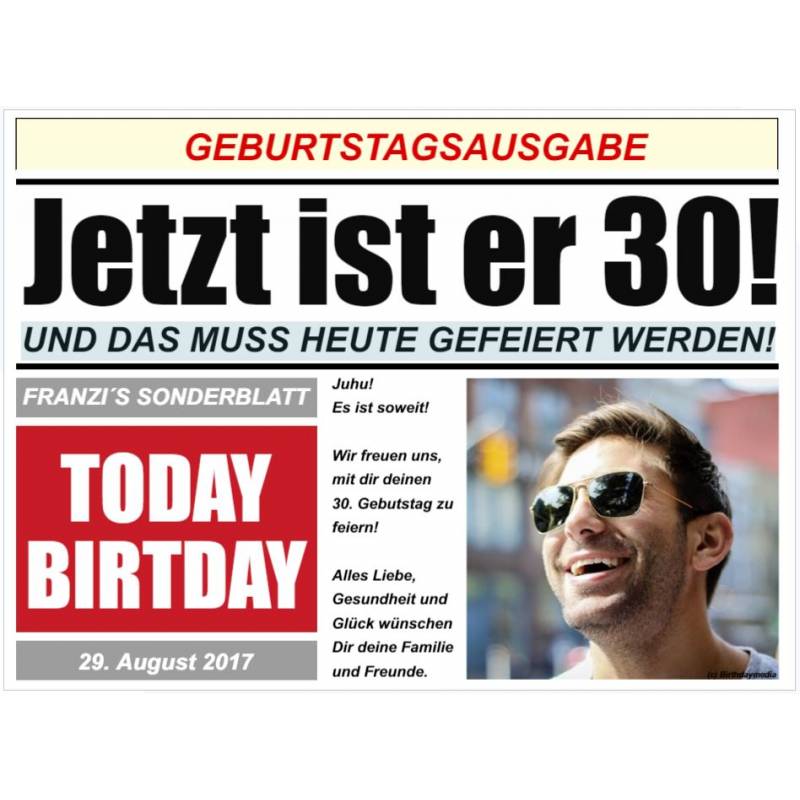 Geburtstagsbanner Banner für Geburtstags Zeitung