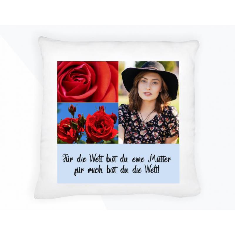 Kissen Polster Geschenk personalisiert gestalten Mutter Oma Frau Freundin Liebe