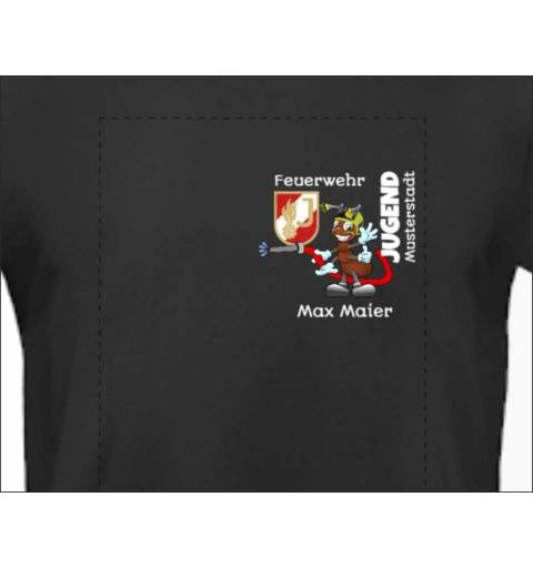 Feuerwehrshirt Tshirt Feuerwehr T-Shirt Feuerwehrjugend personalisiert