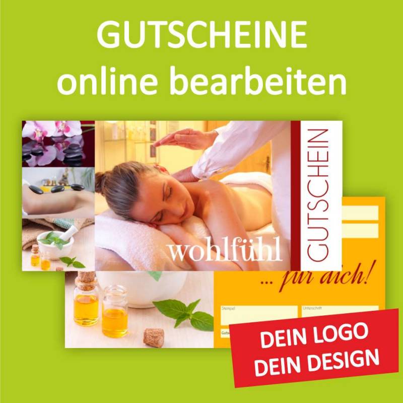 Firmengutschein, Einkaufsgutschein, Gemeindegutschschein, Massagegutschein