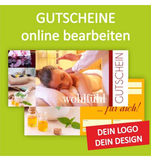 Firmengutschein, Einkaufsgutschein, Gemeindegutschschein, Massagegutschein