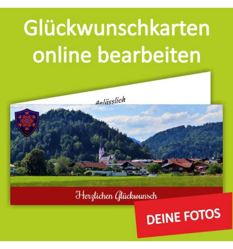 Klappkarte din lang, Einladung, Glückwunschkarte, Einladungskarte, Geburtstagskarte, Faltkarte