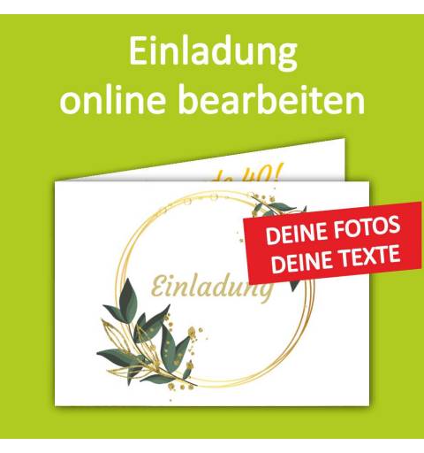Klappkarte A5, Einladung, Glückwunschkarte, Einladungskarte, Hochzeit, Geburtstag, Faltkarte