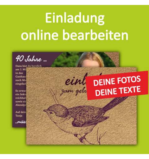 Klappkarte A5, Einladung, Glückwunschkarte, Einladungskarte, Hochzeit, Geburtstag, Faltkarte