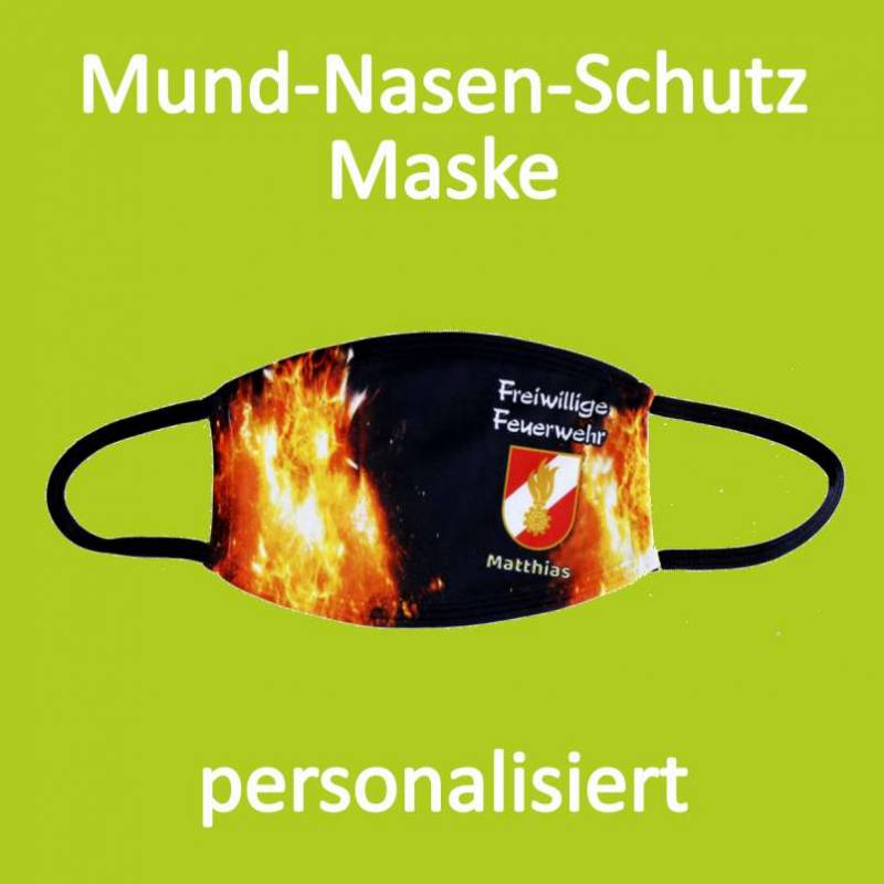 Gesichtsmaske Feuerwehr, Mundnasenschutz, Feuerwehrmaske