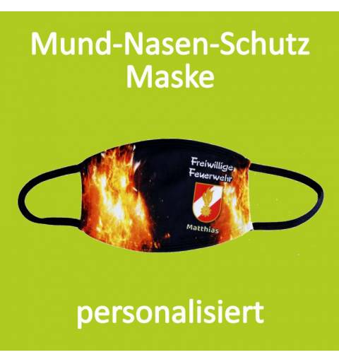 Gesichtsmaske Feuerwehr, Mundnasenschutz, Feuerwehrmaske