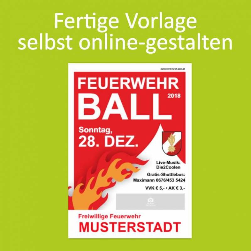 Flyer, Flugblätter, Motivvorlagen, Feuerwehrball, Flyer online gestalten, Flyer online bestellen